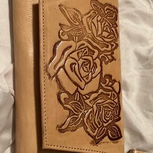 Imported from Mexico. Real leather hand worked. Crossbody wallet purse